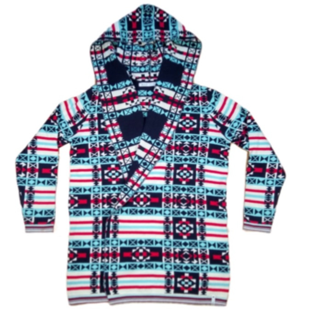 Wool rich Navajo print duster